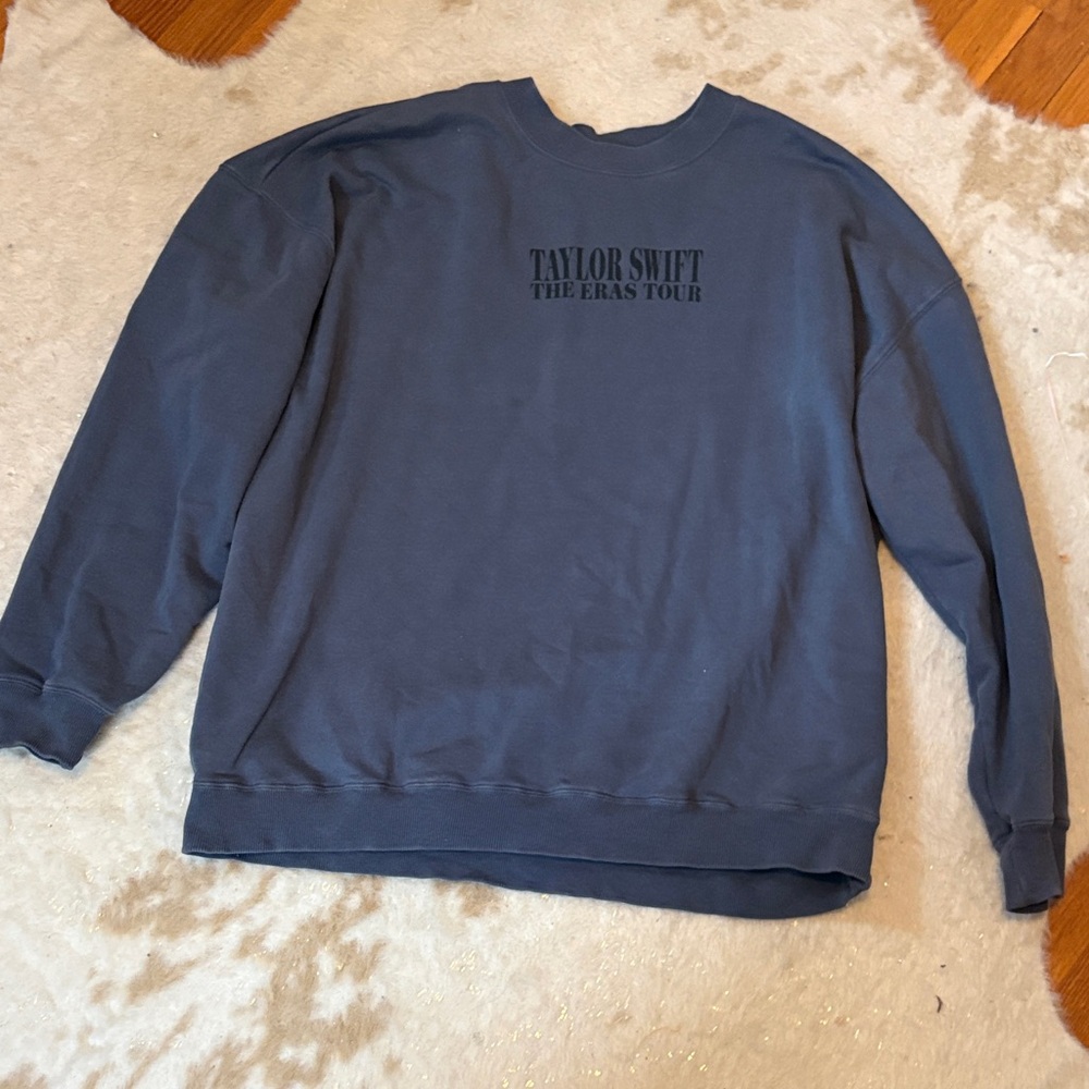 Taylor Swift Men's Crewneck Sweater in Navy
